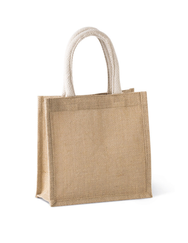 KIM-KI0272-JUTE CANVAS TOTE - SMALL